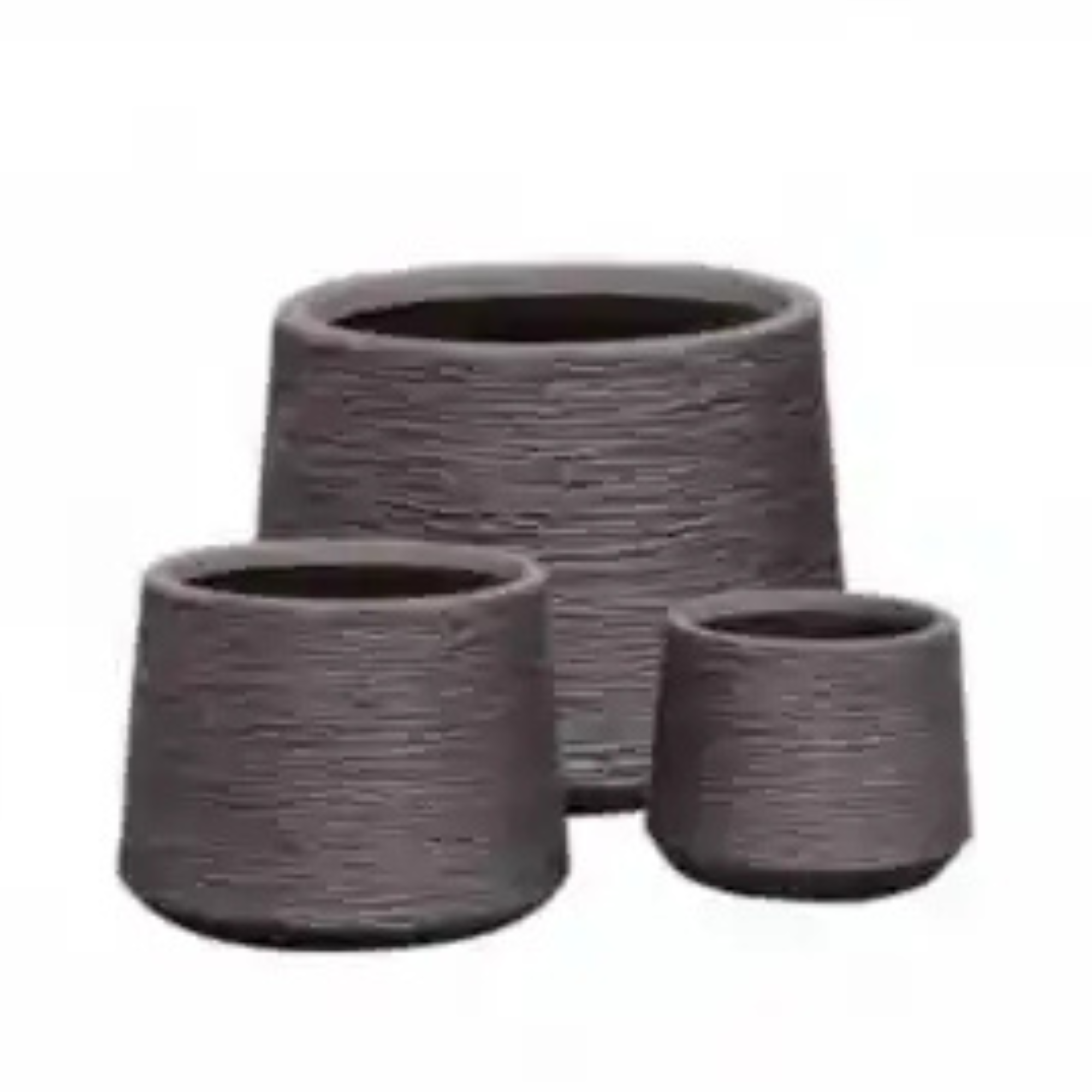 Stylish Fiber Clay Round Plant Pots