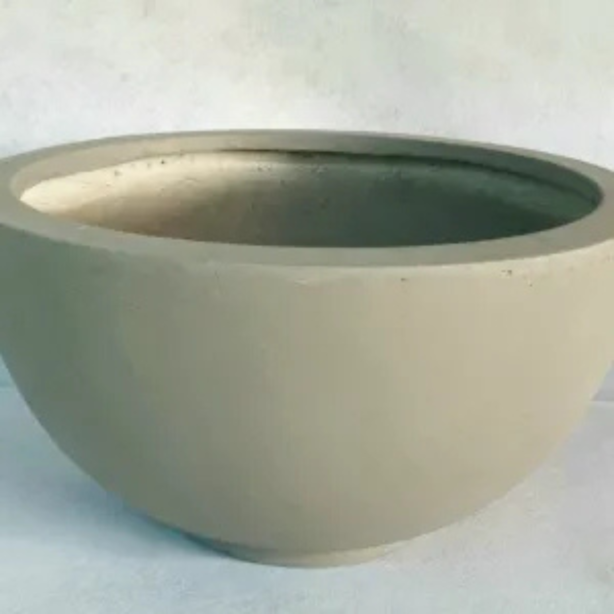 Fiber Clay Shallow Plant Pots