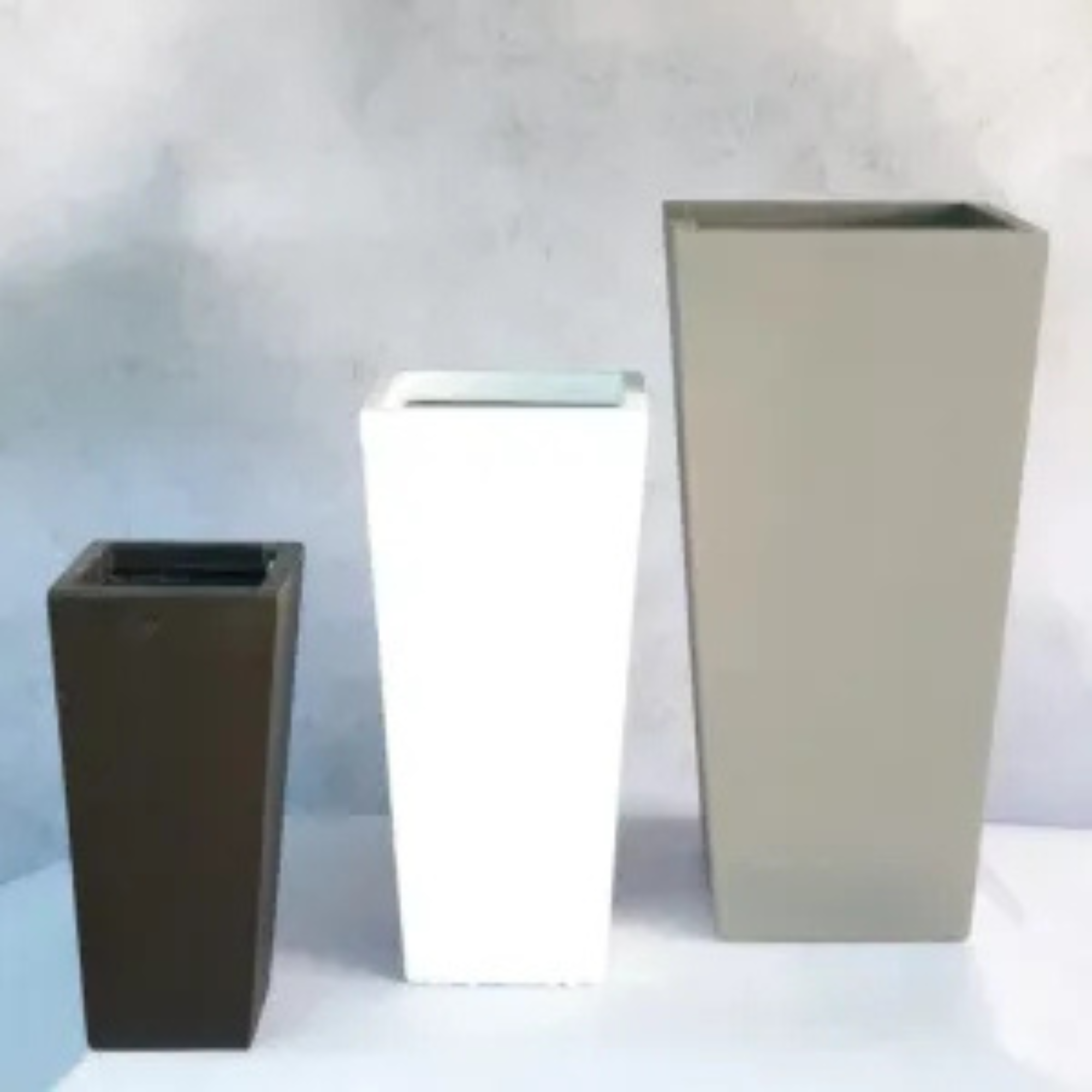 Indoor Outdoor Tall Fiber Clay Pots