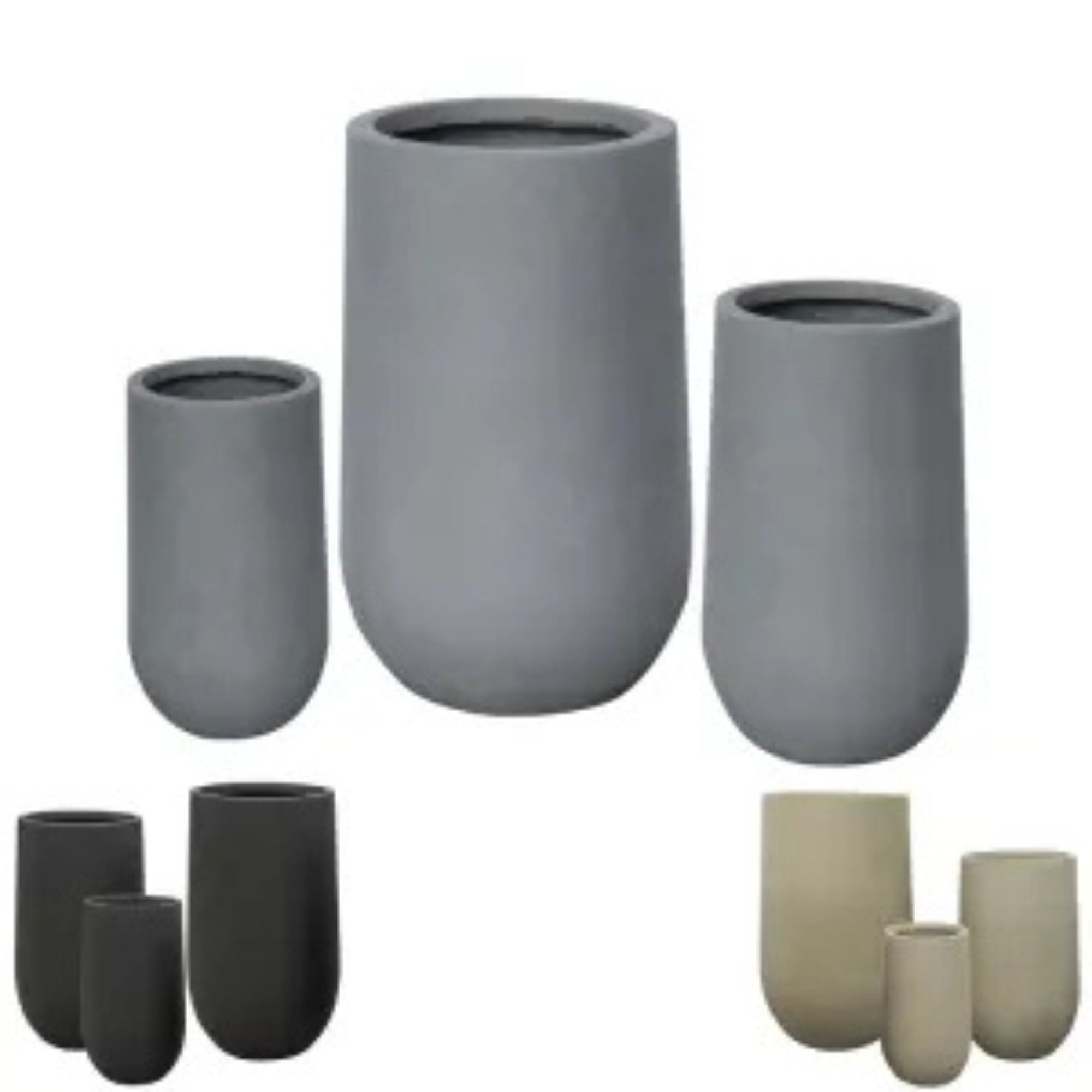 Modern U-Shaped Planter Pots