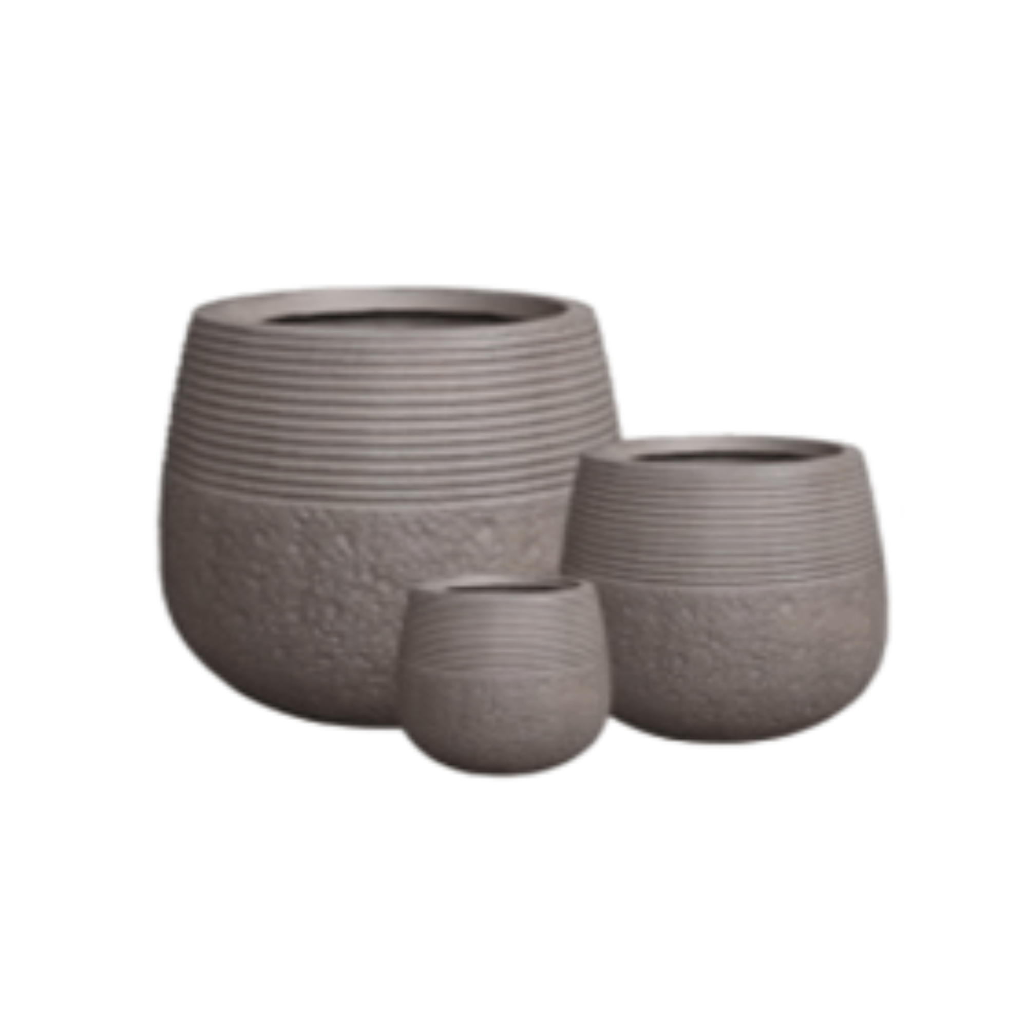 Indoor Outdoor Fiber Clay Planter Pots