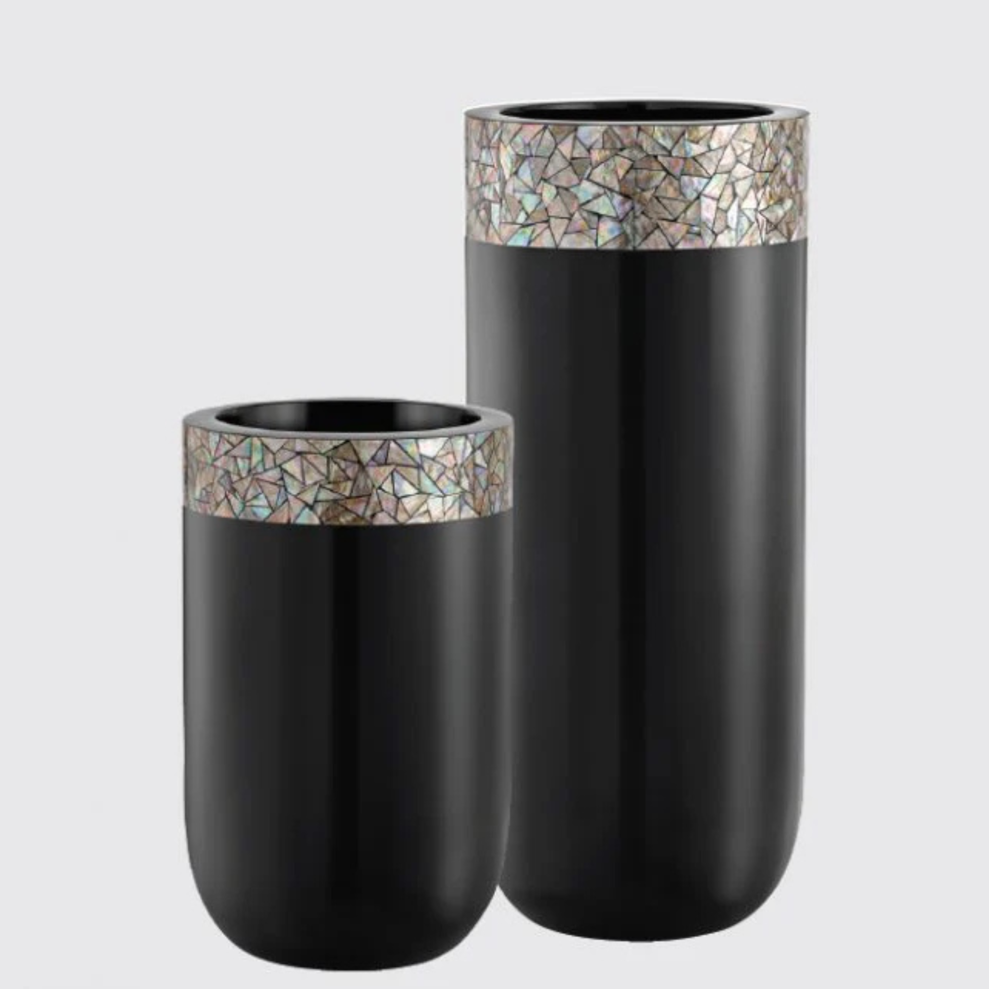 Highball Mother-of-Pearl Plant Pots