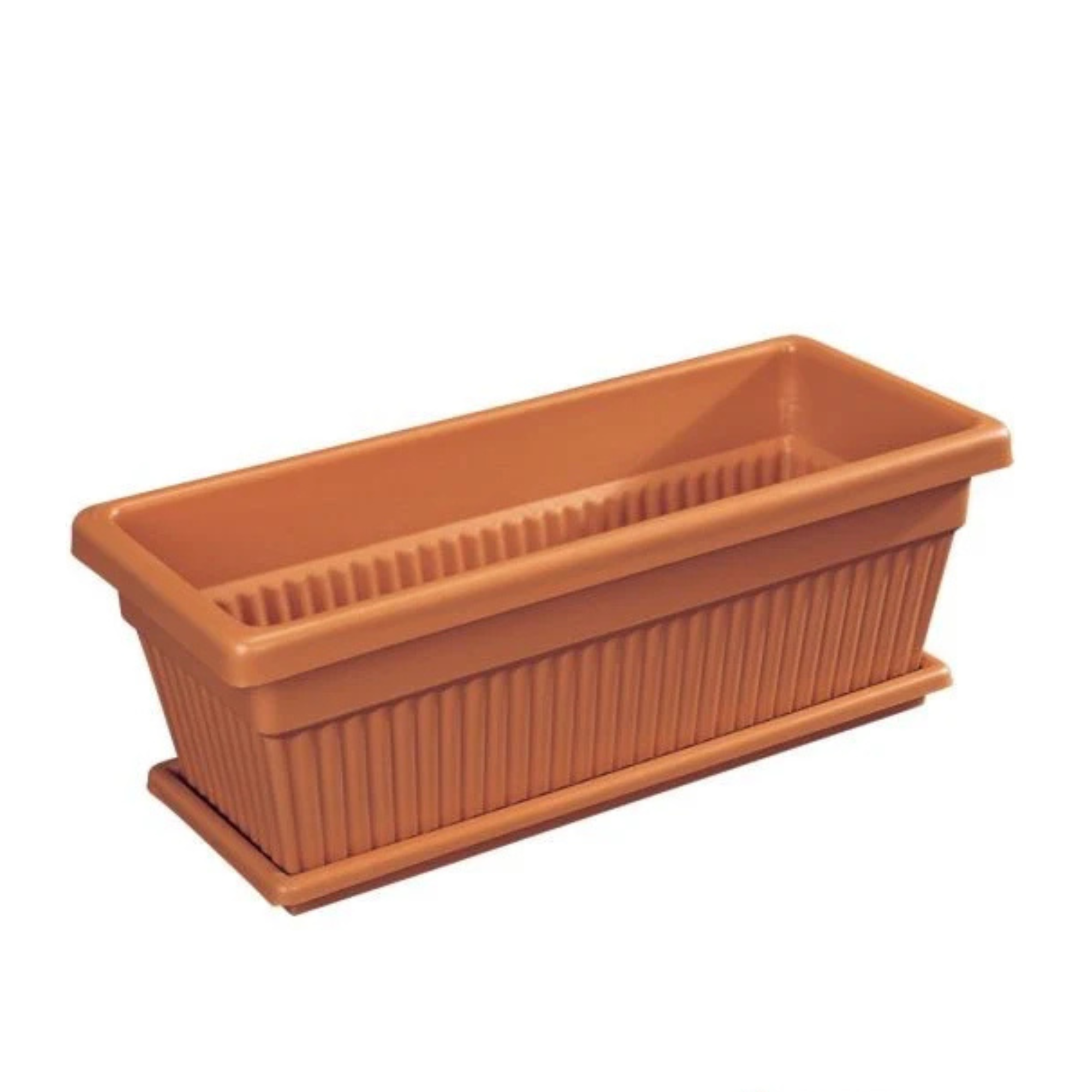 Cosmoplast 18in Rect Planter pots with Tray