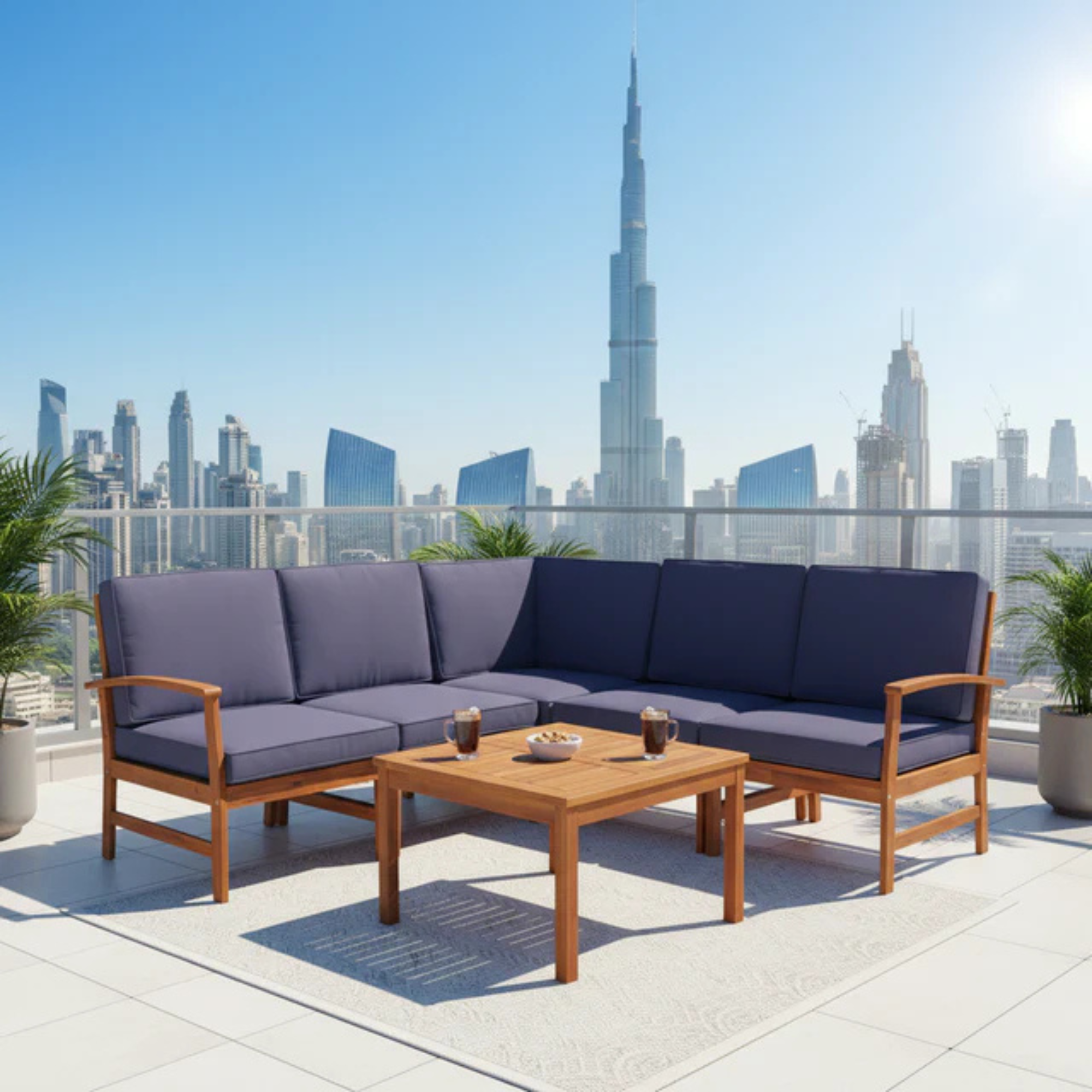 Stylish 5 Seater Sectional Sofa Set