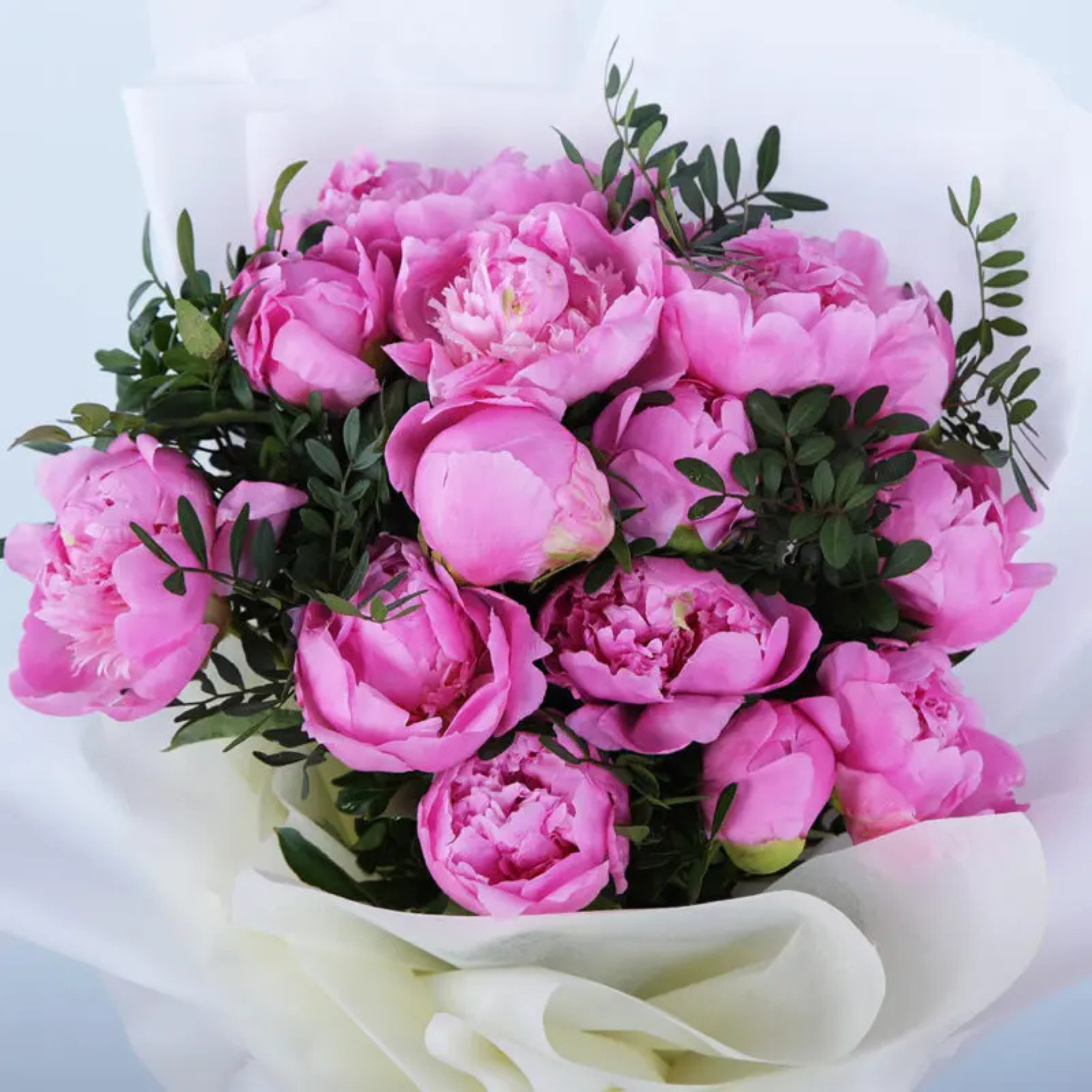 Pristine Peony Bouquet Artificial Flowers