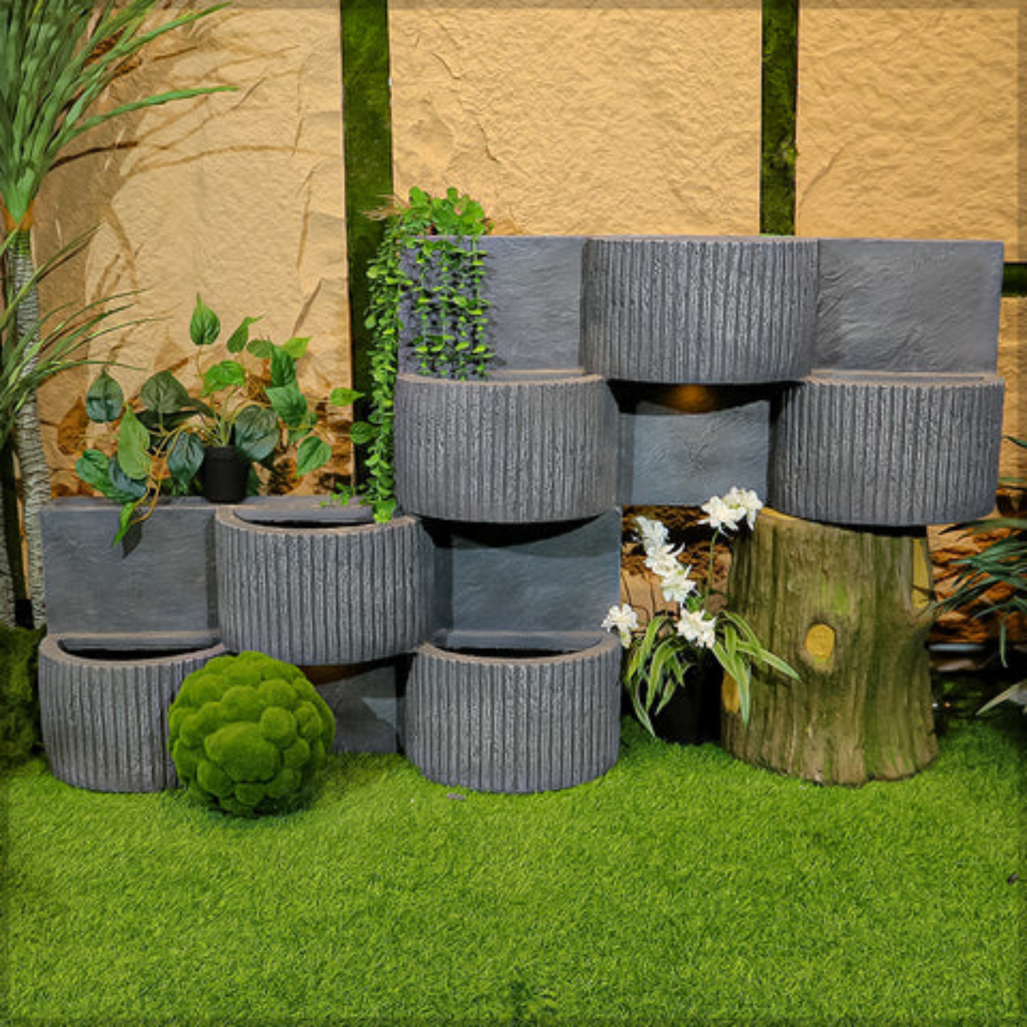 1 Pcs Decorative Wall Plant Boxes with Light (Plant Box Only)