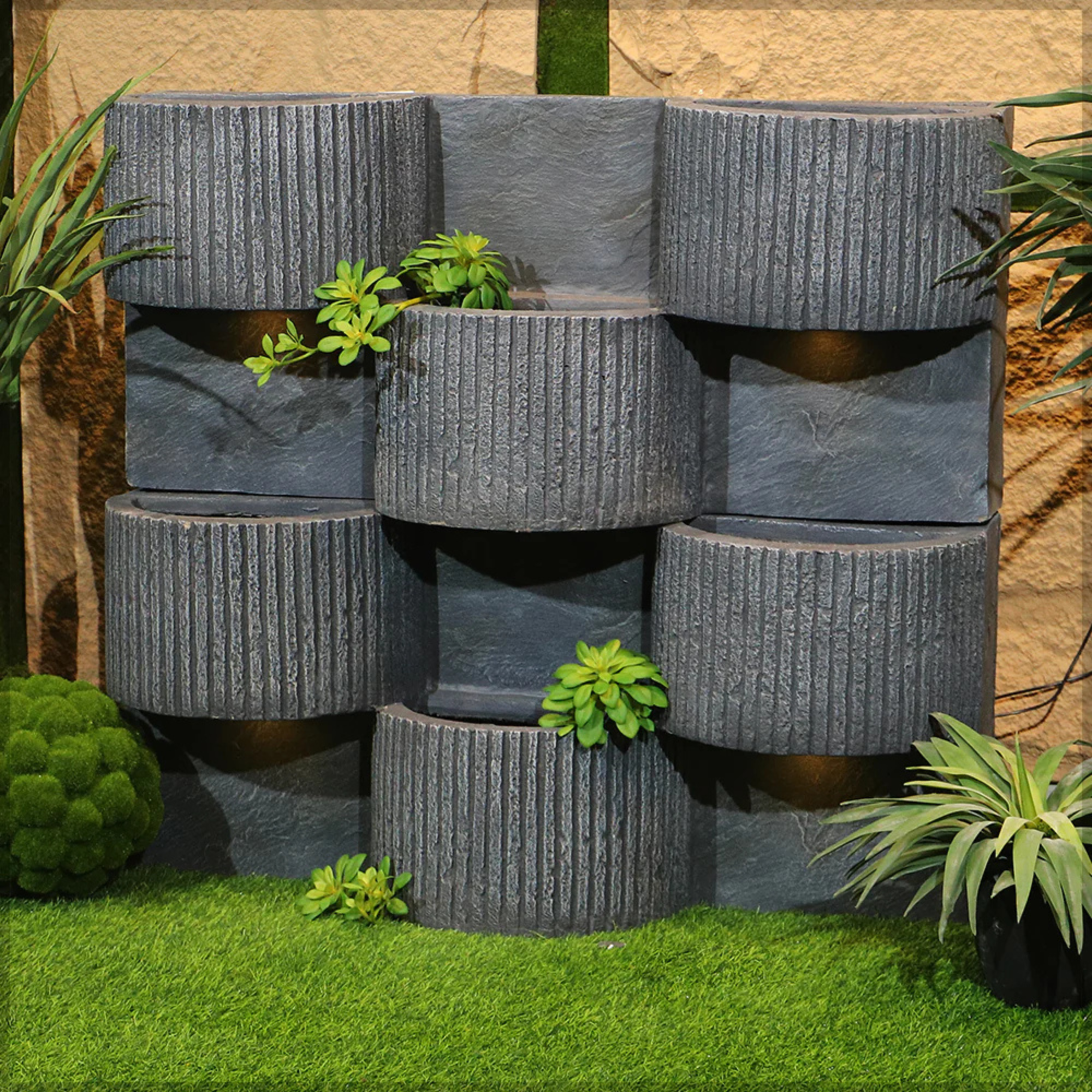 1 Pcs Decorative Wall Plant Boxes with Light (Plant Box Only)