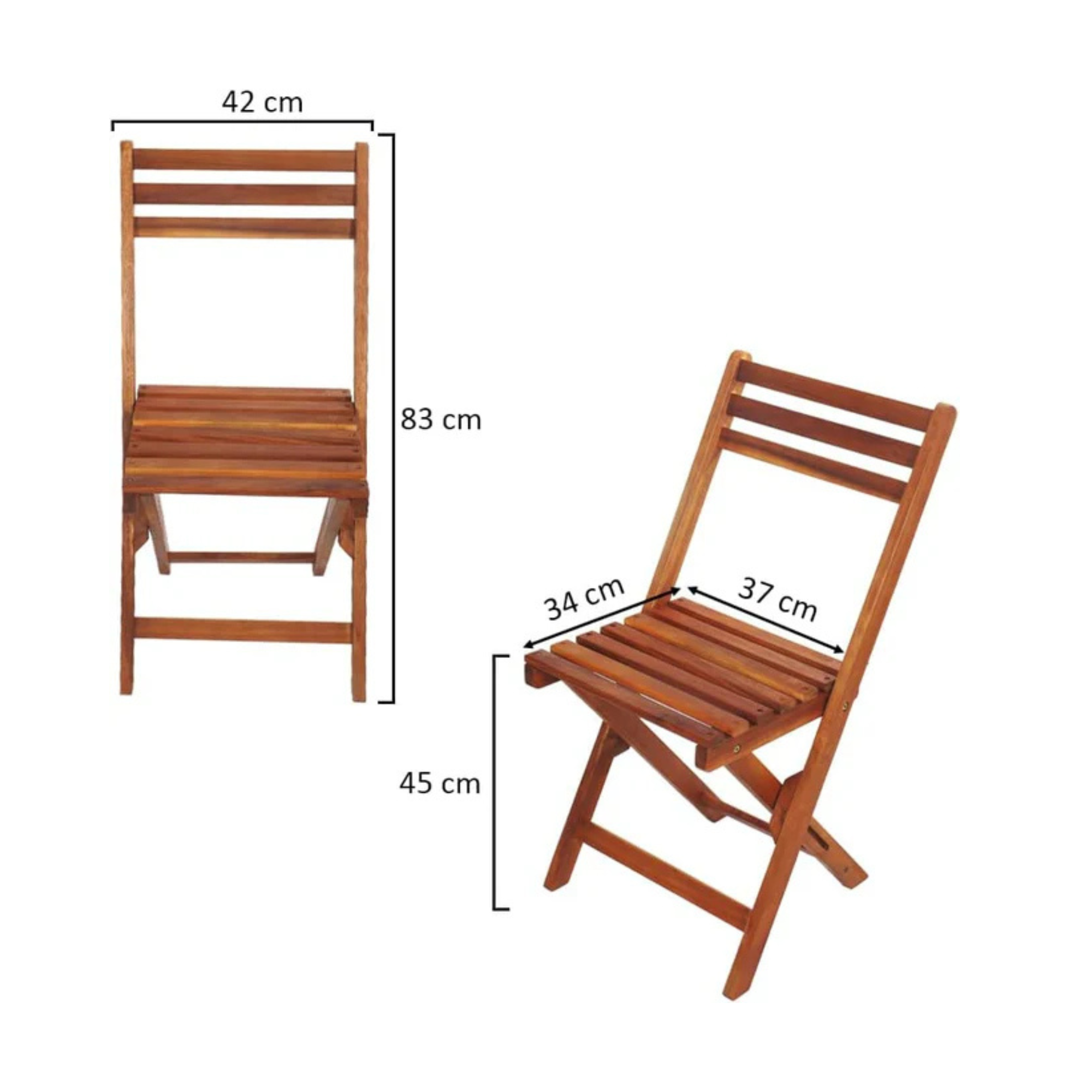 Patio Bistro Set Foldable Outdoor