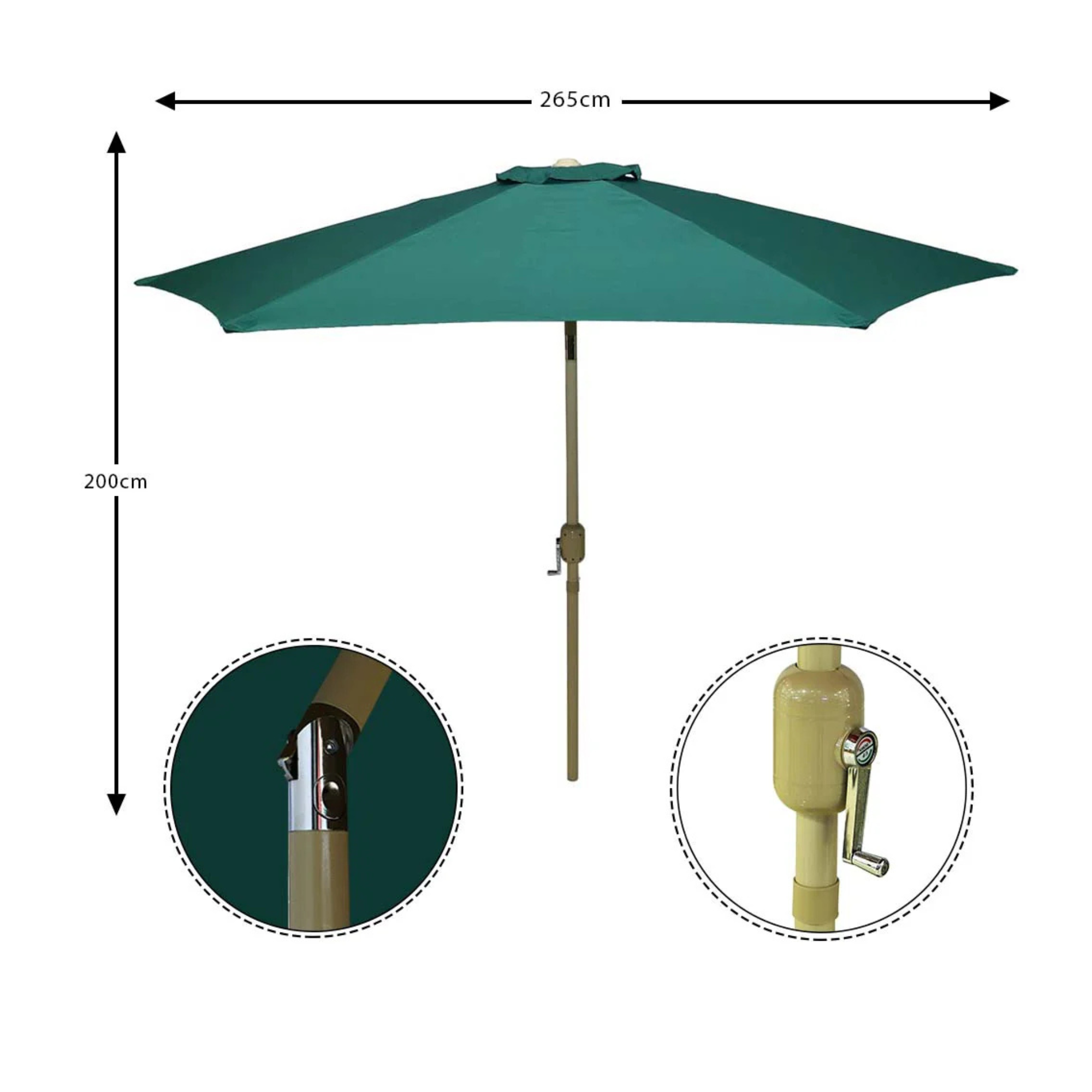 Outdoor Garden Sun Umbrella Only