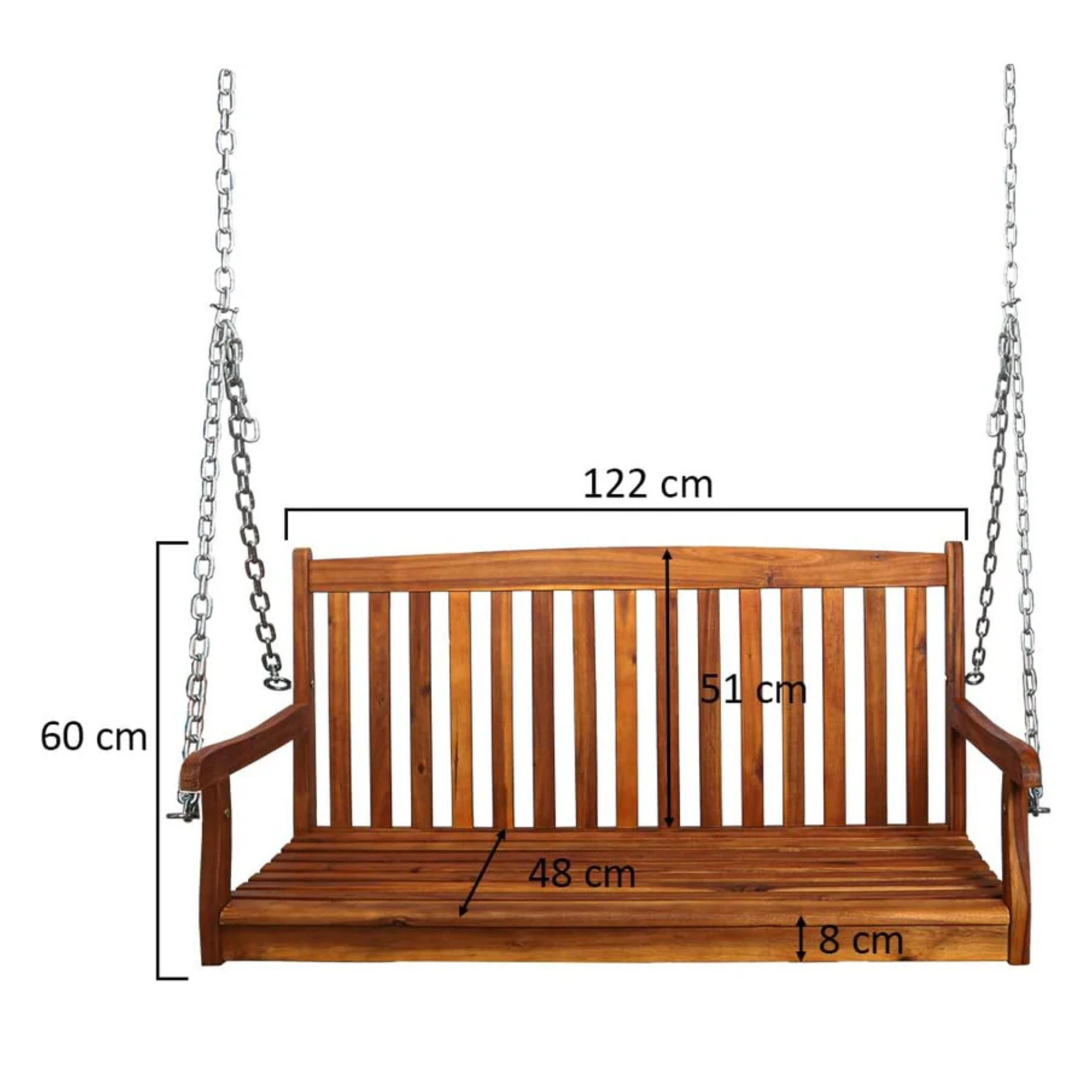 Wooden Porch Swing for Outdoor