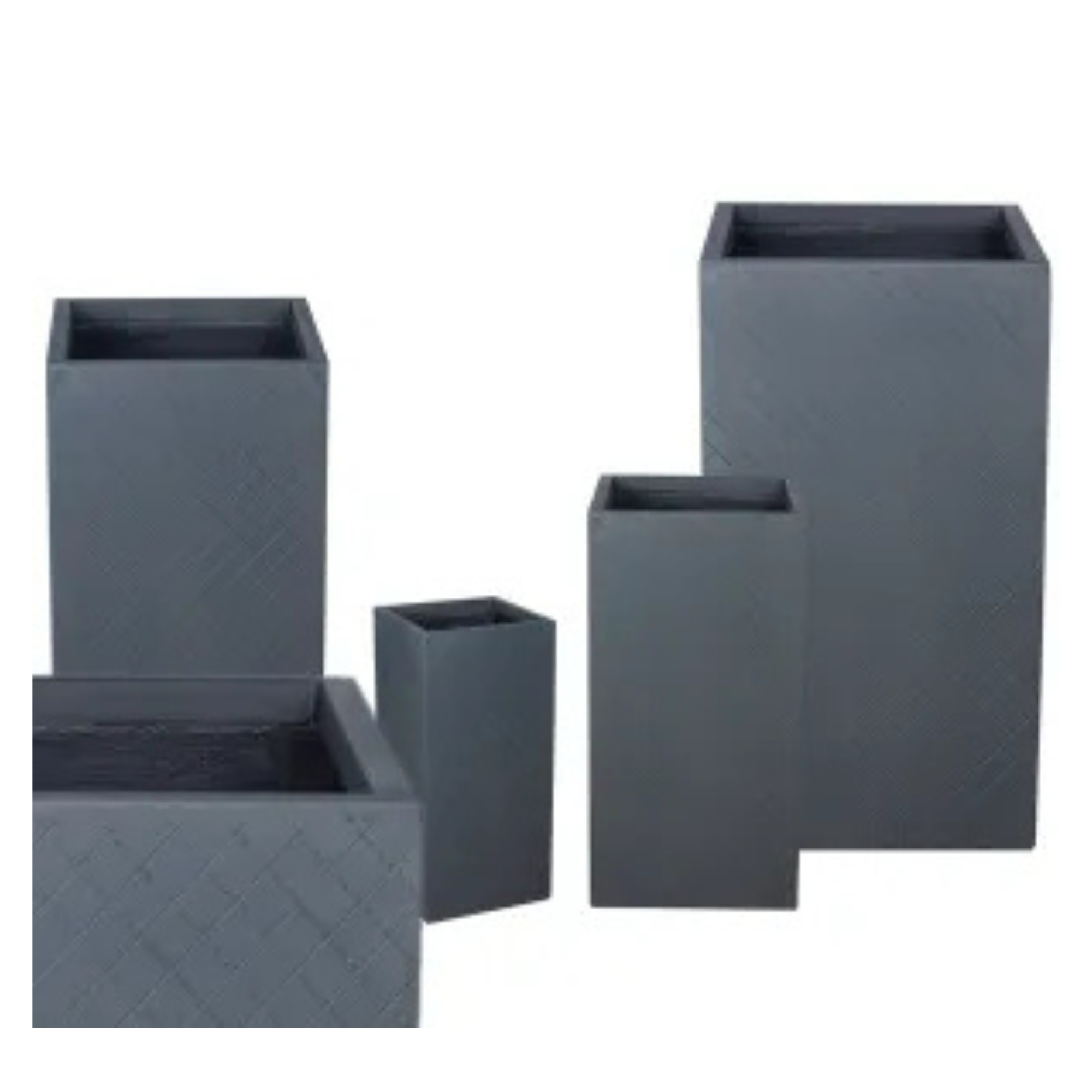 GRC Fiber Clay Plant Square Pots