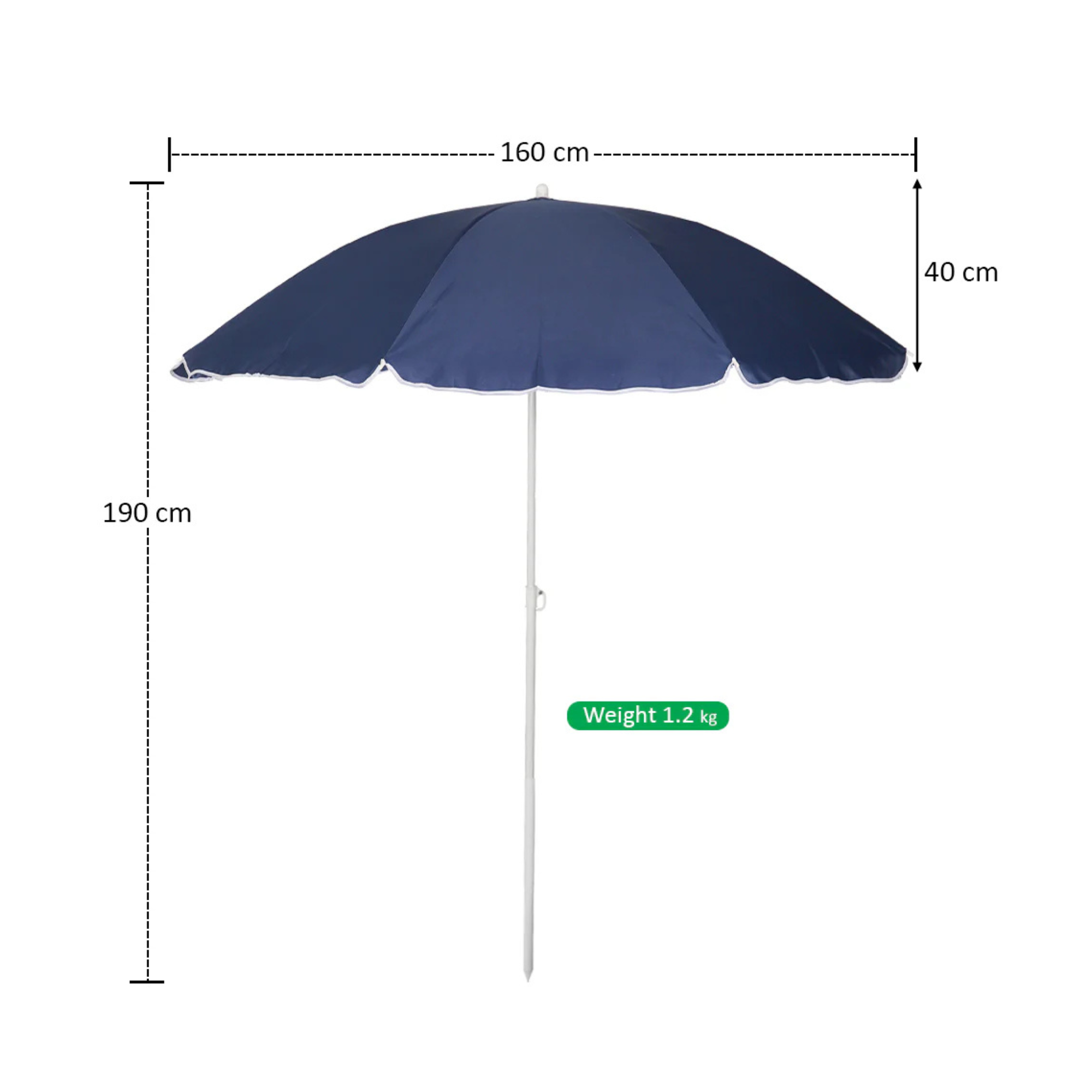 Patio Umbrella Only – Small Outdoor Use