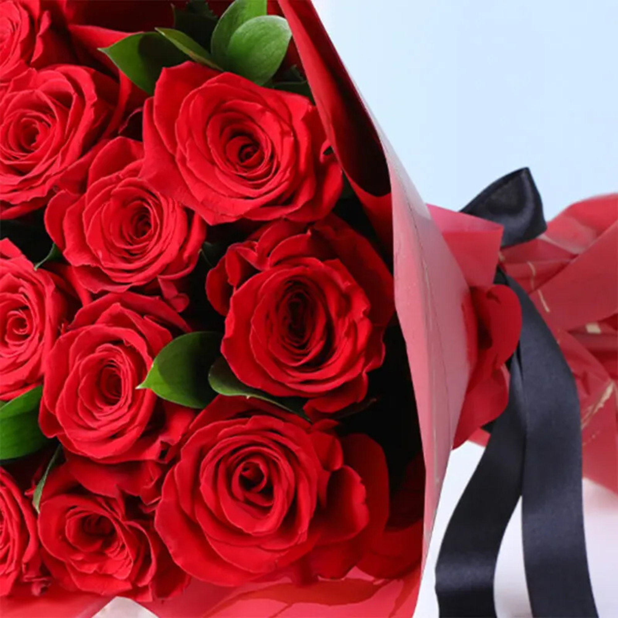 Premium Romantic Red Roses Flower Bouquet