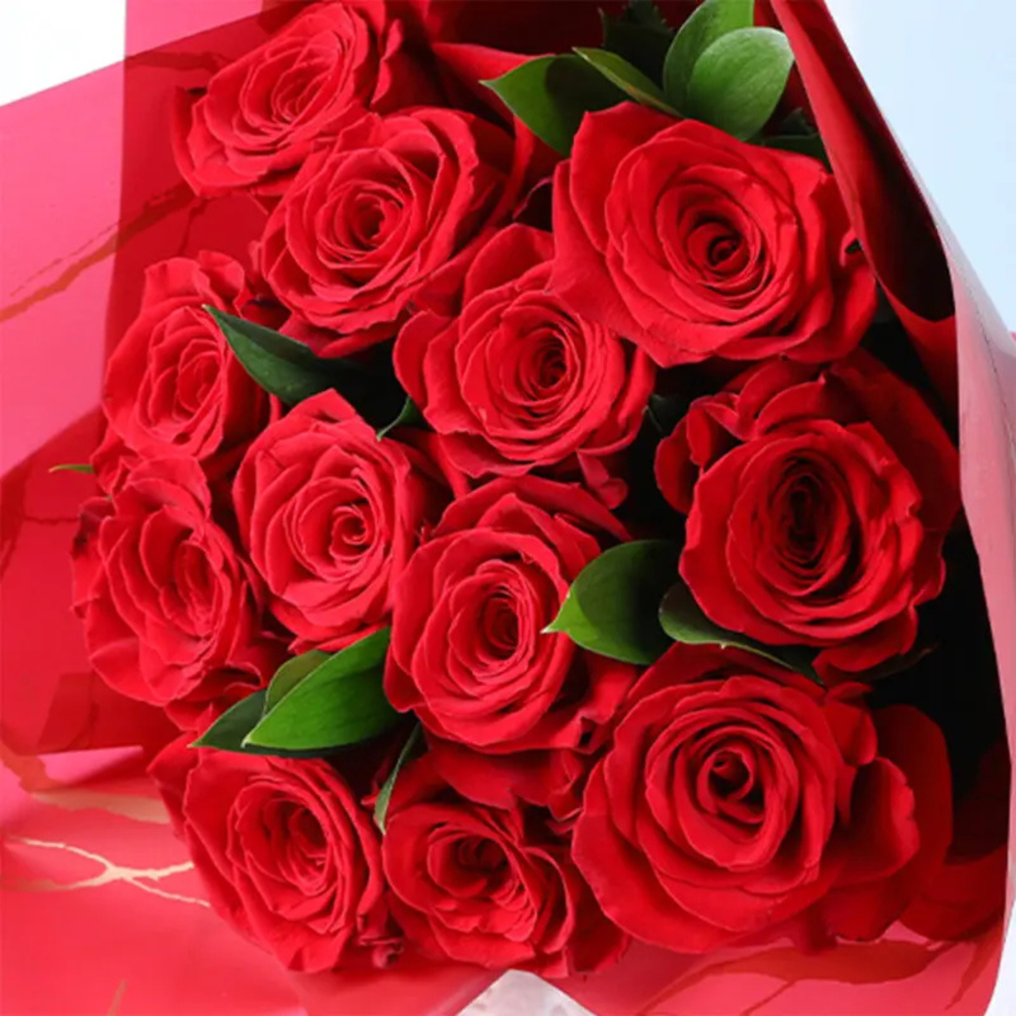 Premium Romantic Red Roses Flower Bouquet