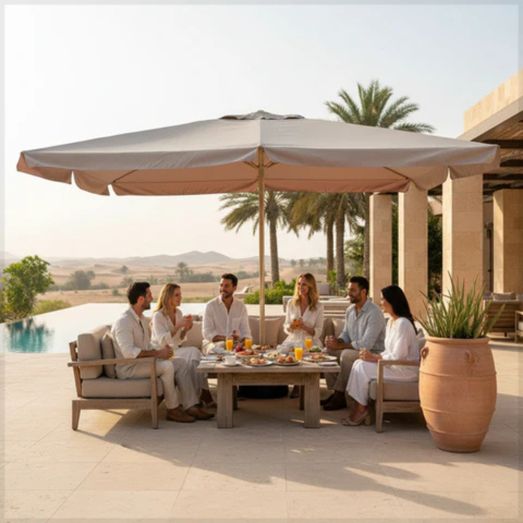 Outdoor Garden Umbrella Without Base