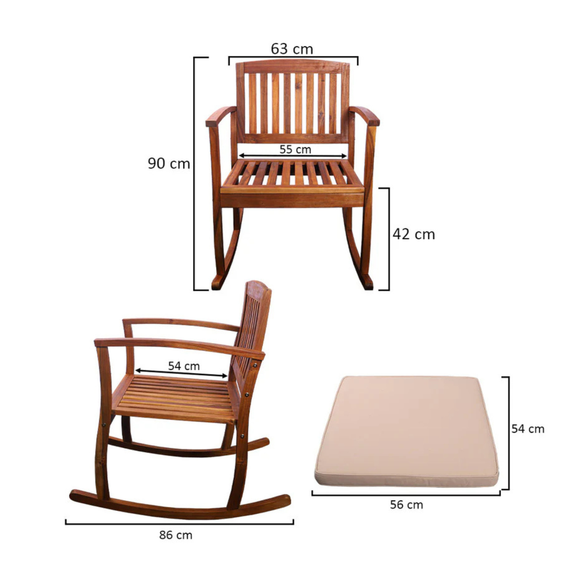 Modern Wooden Rocking Chair