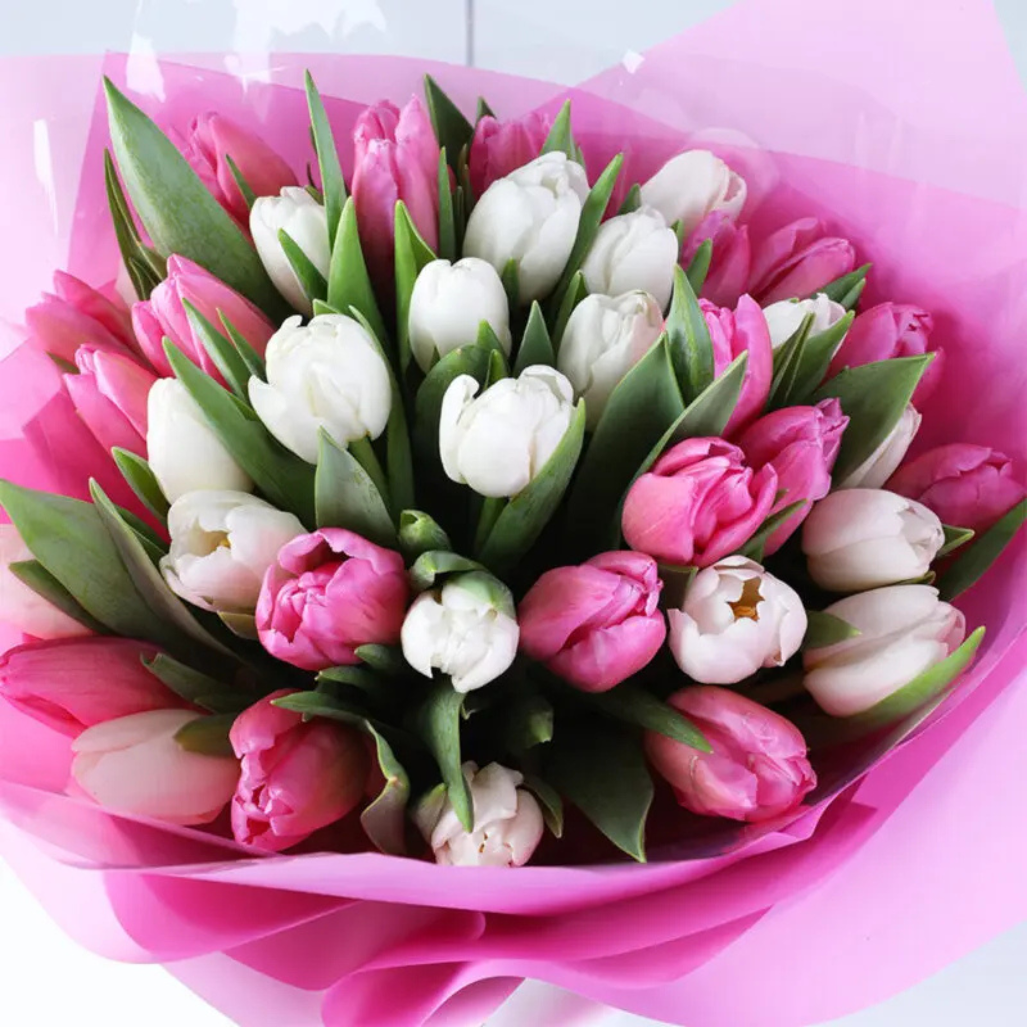 40 Pastel Melody Tulip Artificial Flowers
