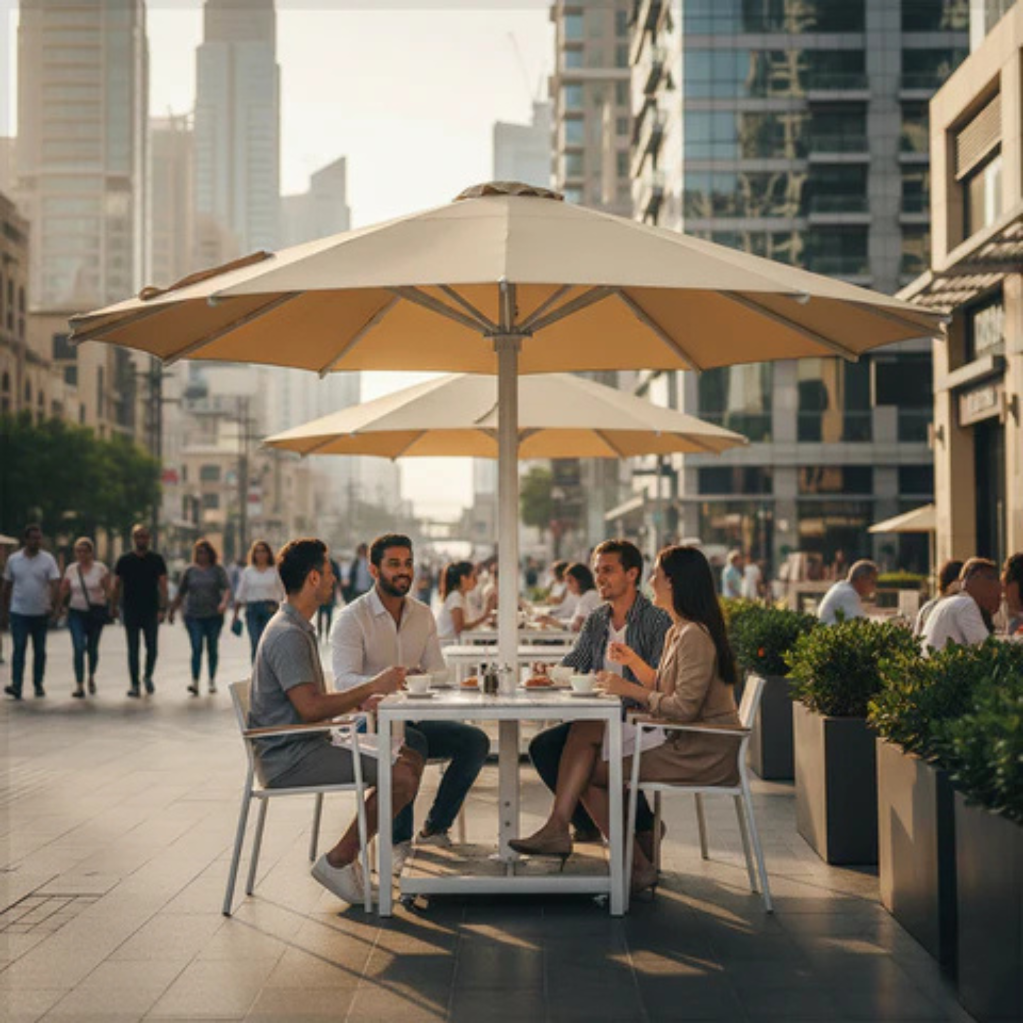 Garden Round Umbrella with assembly