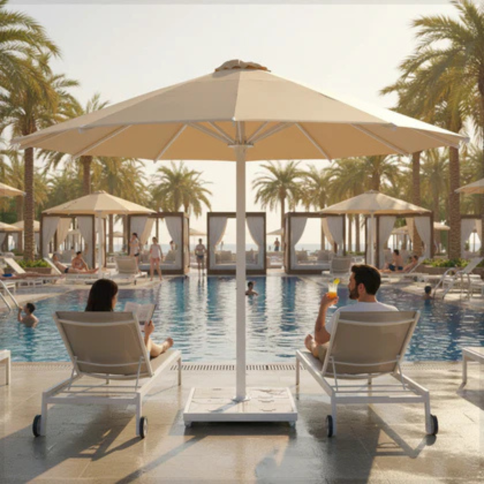 Garden Round Umbrella with assembly