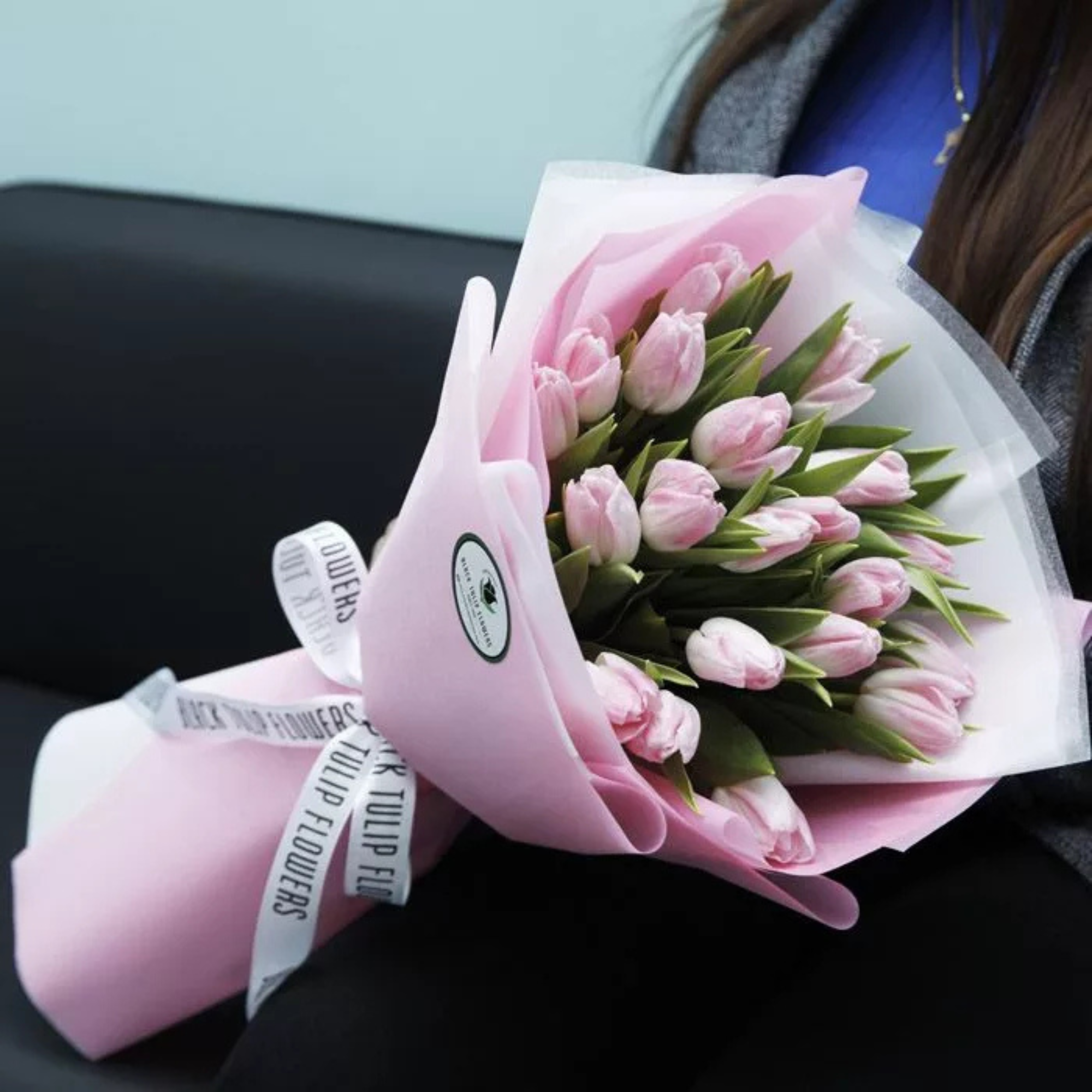 Premium Pink Tulip Flower Bouquet