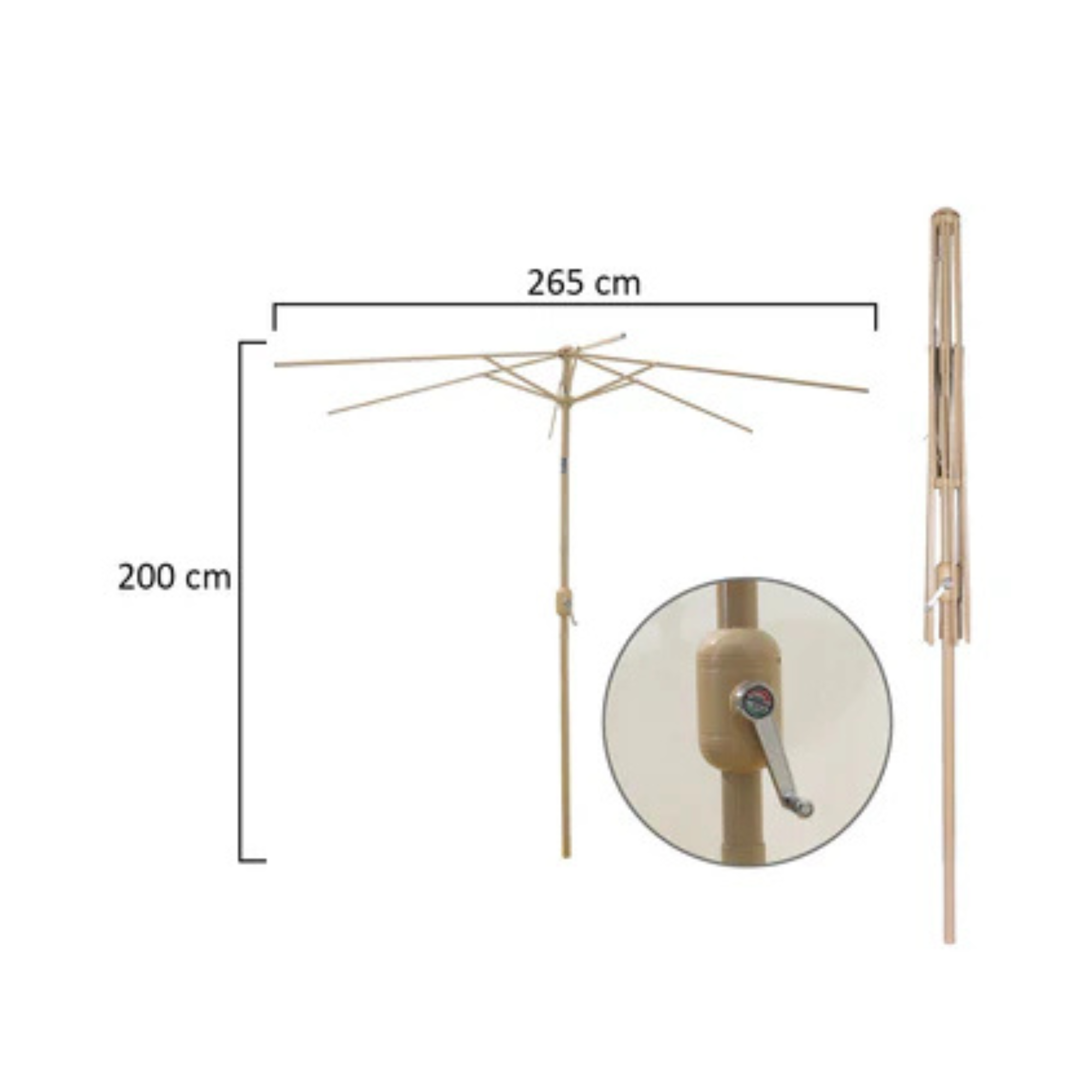 Outdoor Umbrella Frame Only