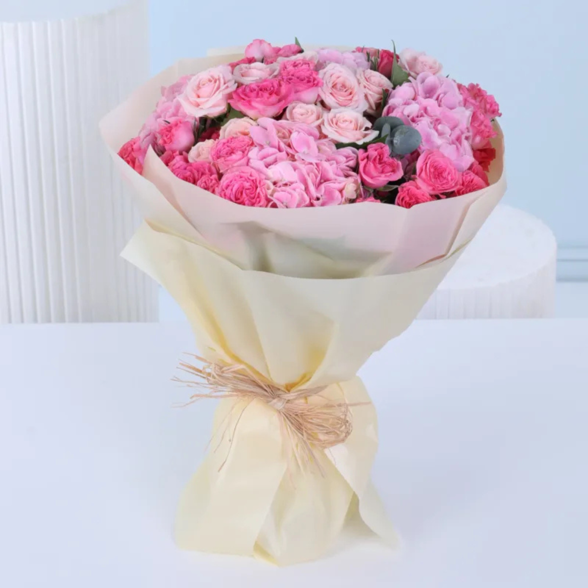 Soft Pink Charm Flower Bouquet