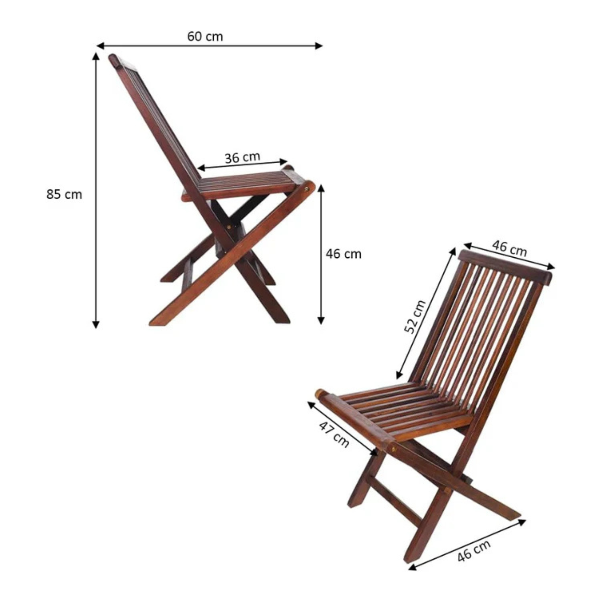 Outdoor Foldable Wooden Chair