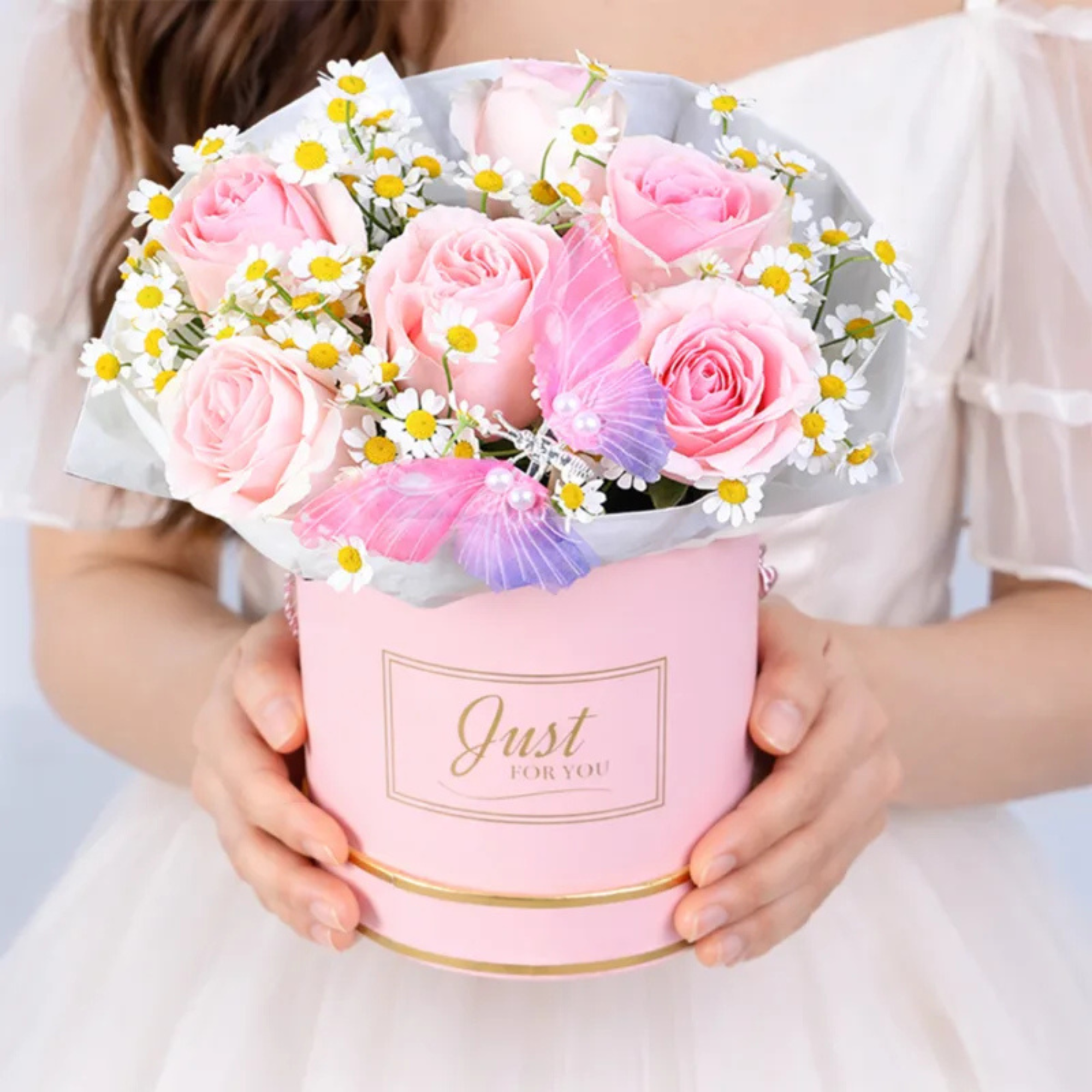 Premium Butterfly Floral Gift Box
