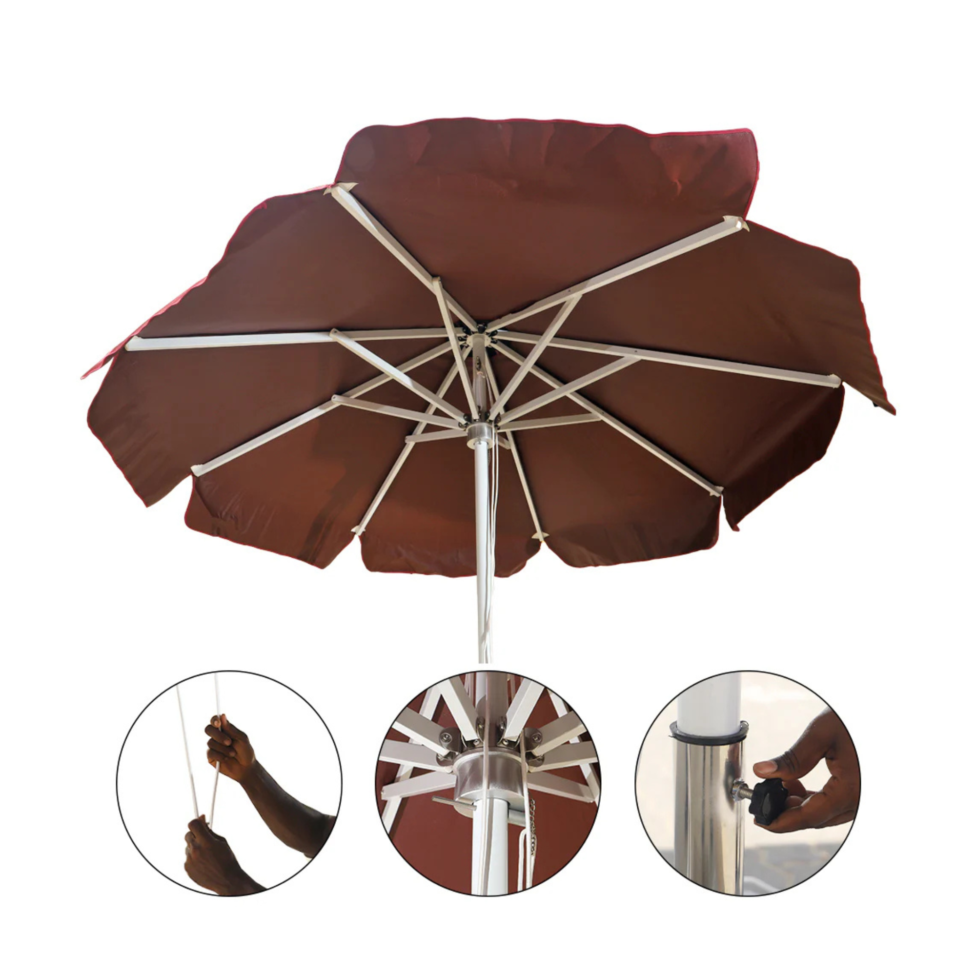 Garden Umbrella with Base & Assembly