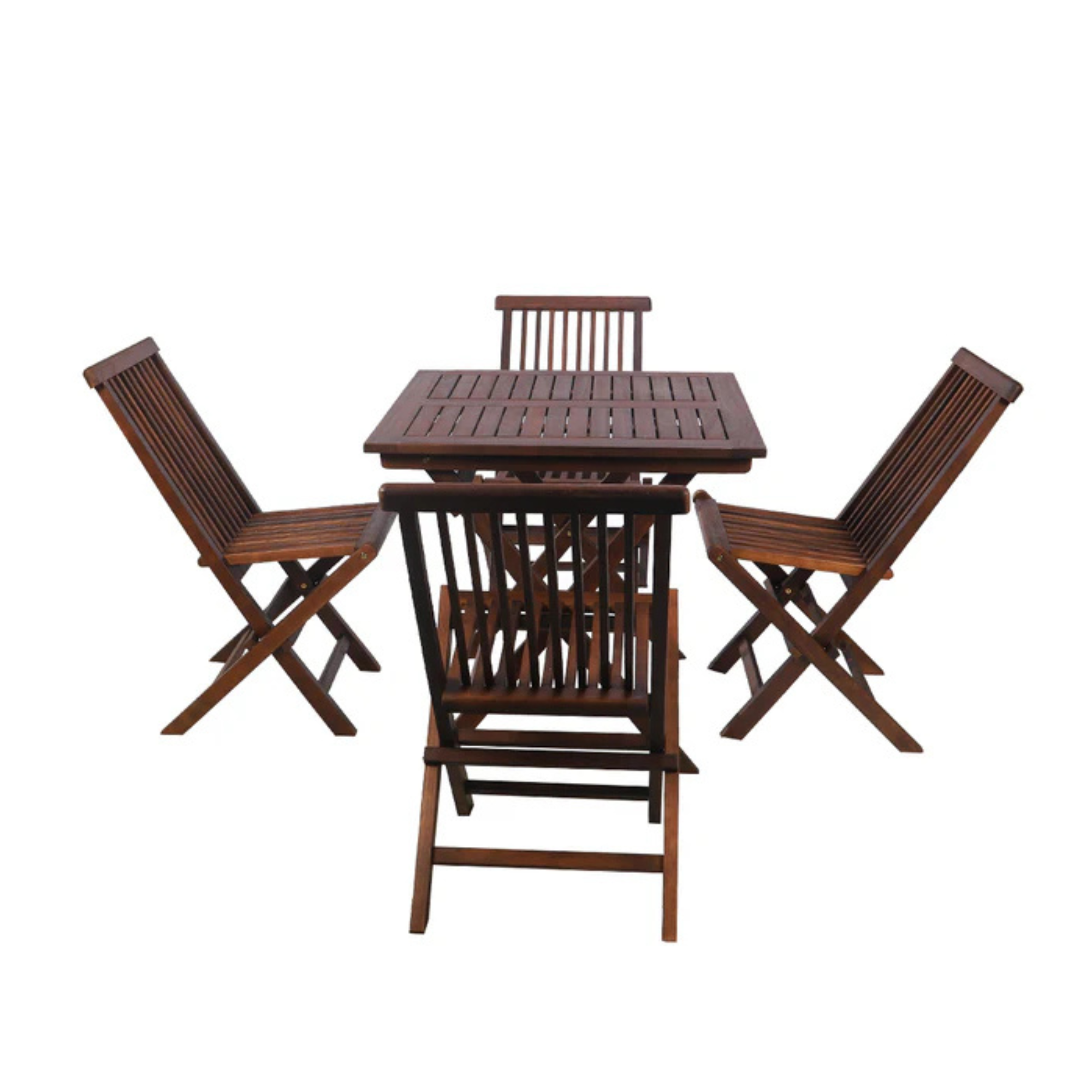 Modern Wooden Dining Set 5pcs