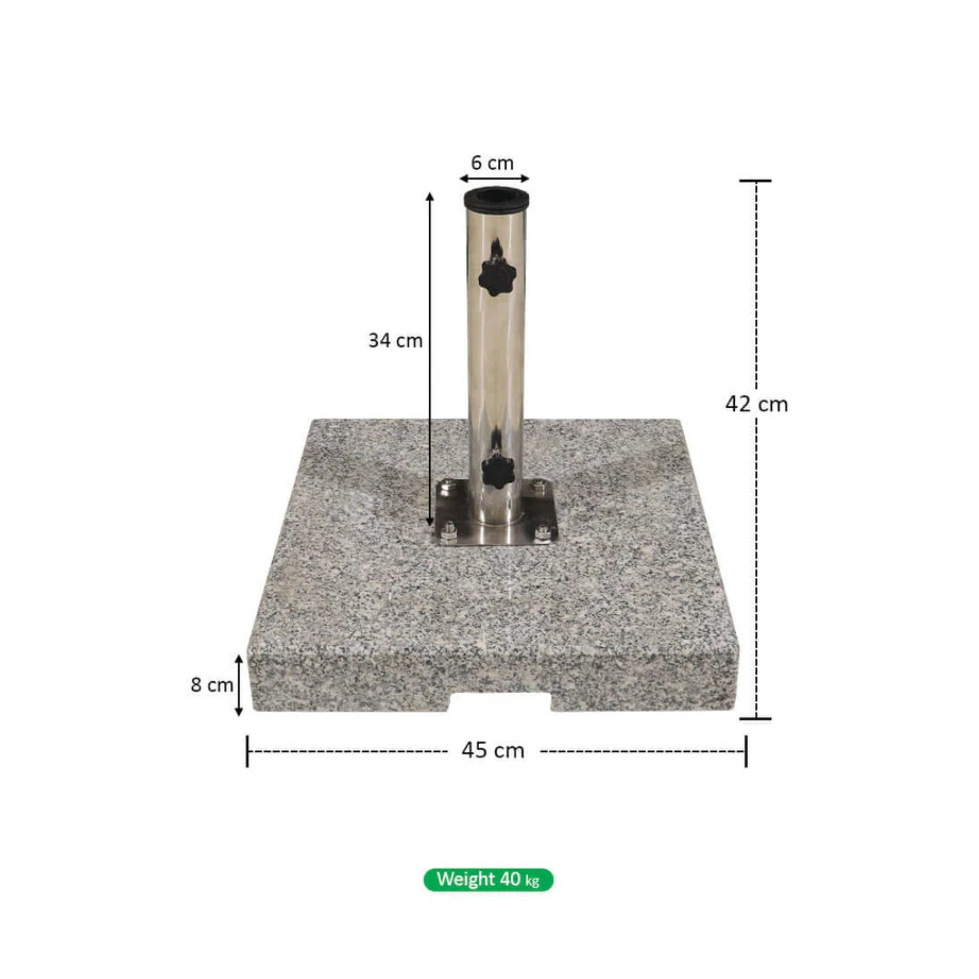 Outdoor Marble Umbrella Base 40kg