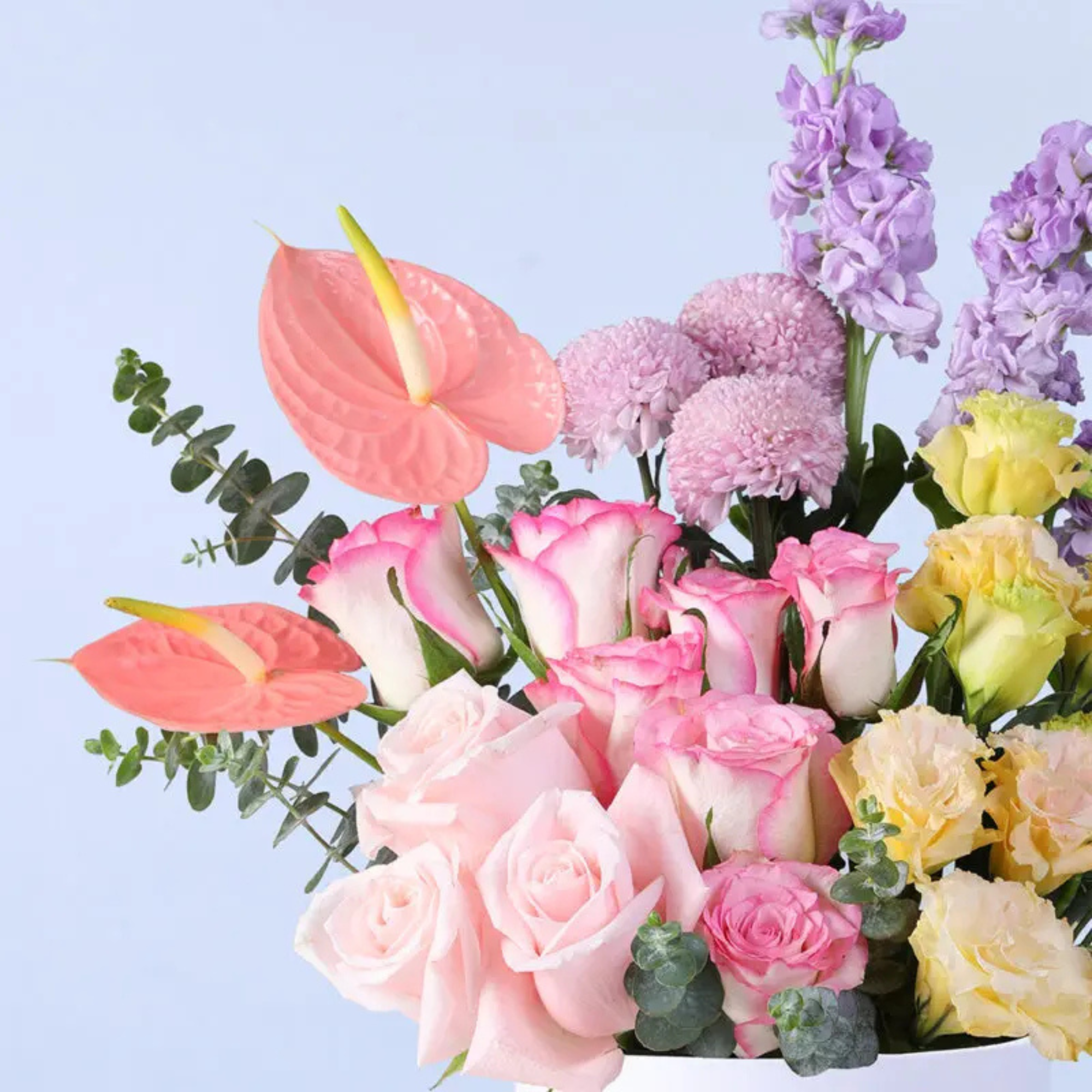Pastel Mixed Luxury Flower Box Arrangement