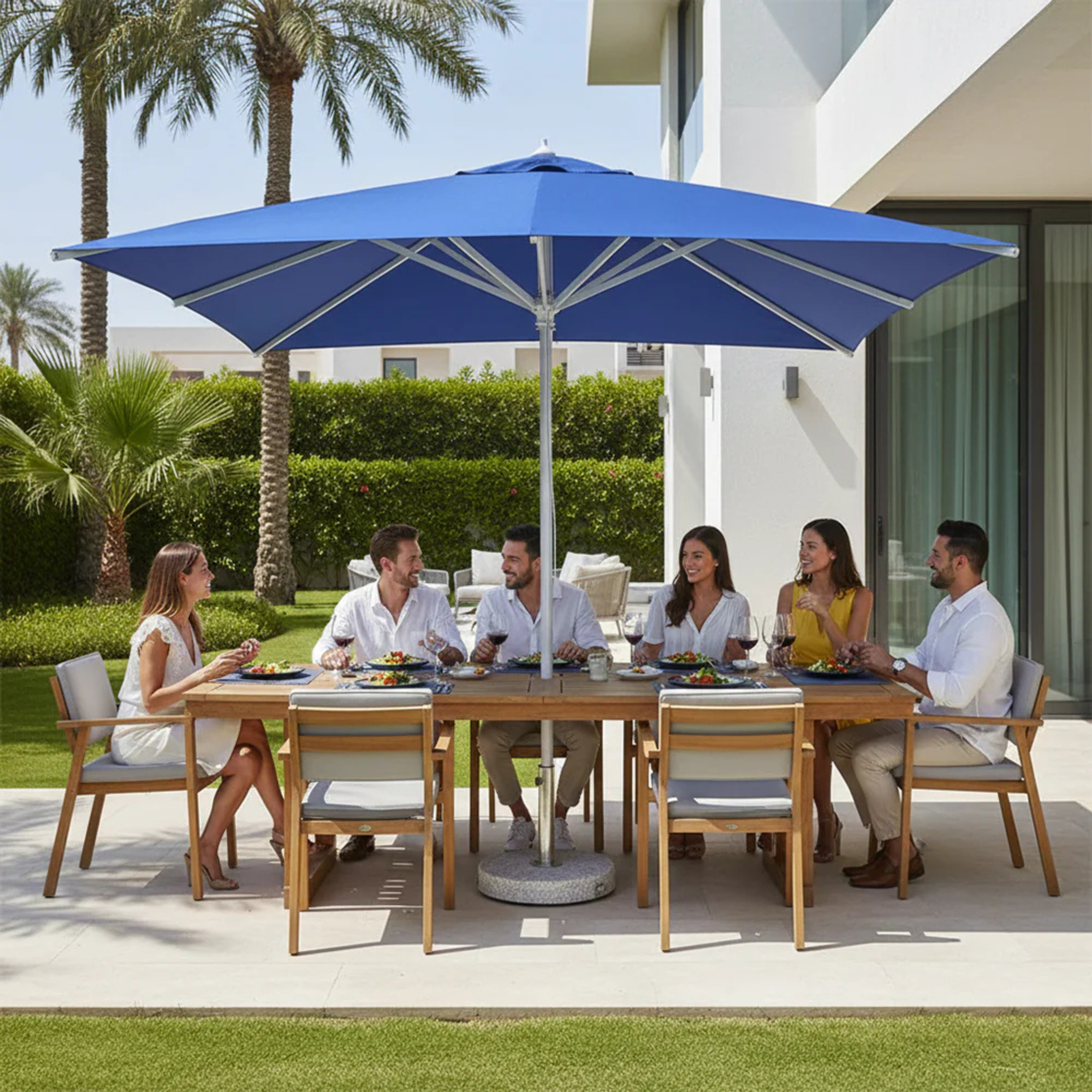 Outdoor 3x3m Square Patio Umbrella
