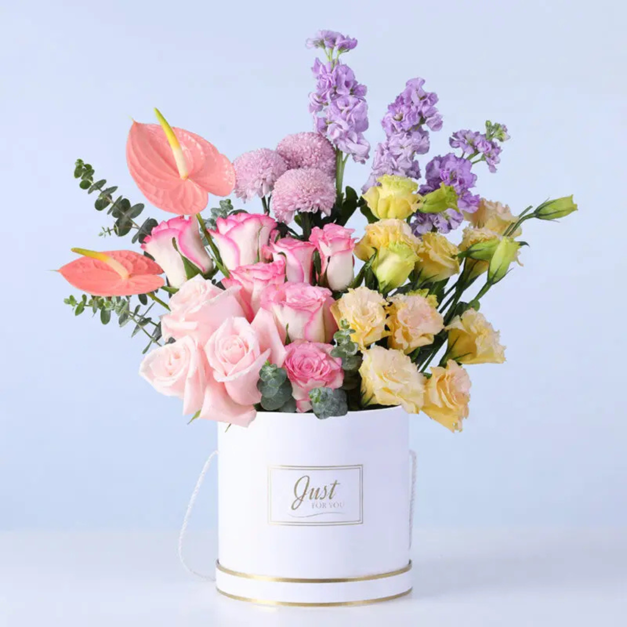 Pastel Mixed Luxury Flower Box Arrangement