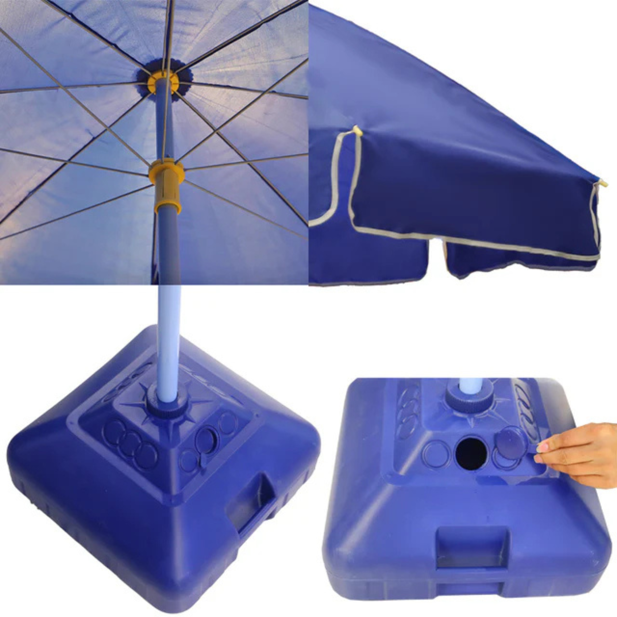 Beach Umbrella with Base – Outdoor Shade