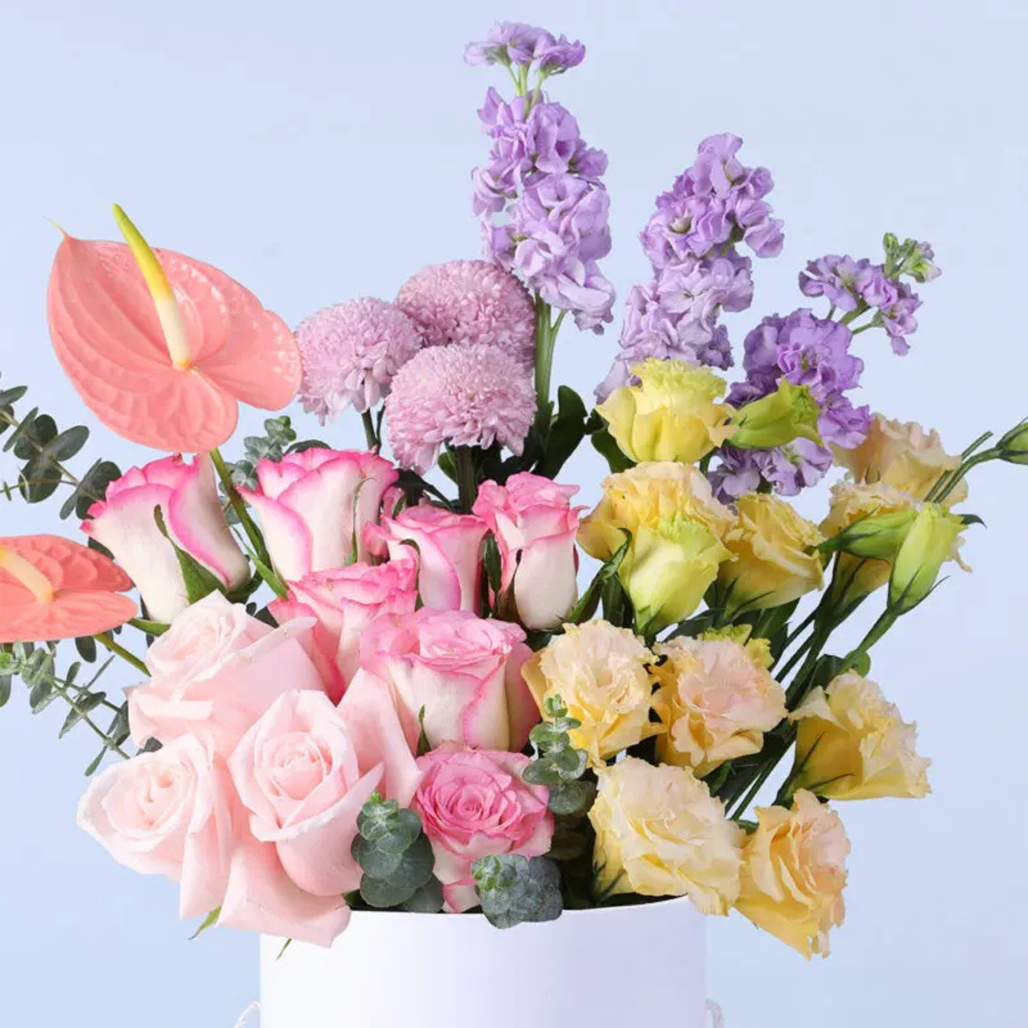 Pastel Mixed Luxury Flower Box Arrangement