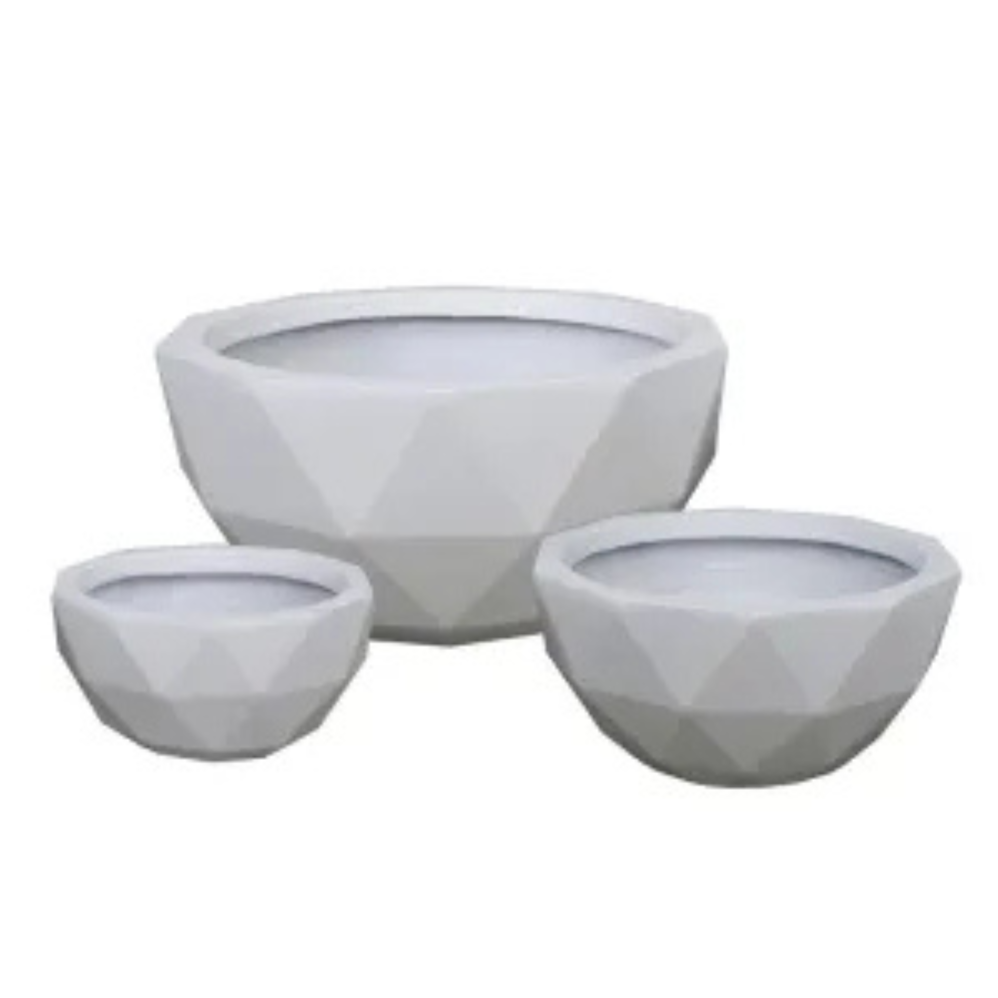 Fiber Clay Hexagonal Plant Pots
