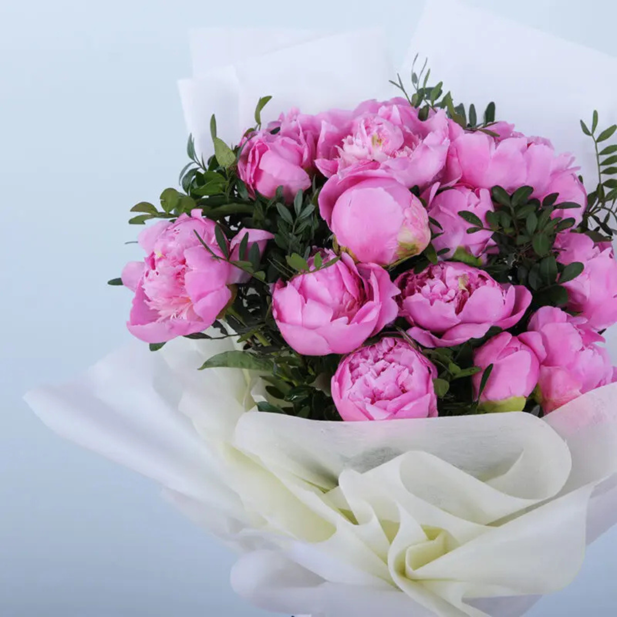 Pristine Peony Bouquet Artificial Flowers
