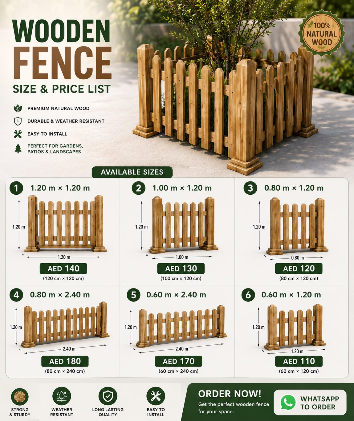 Wooden Garden Fence